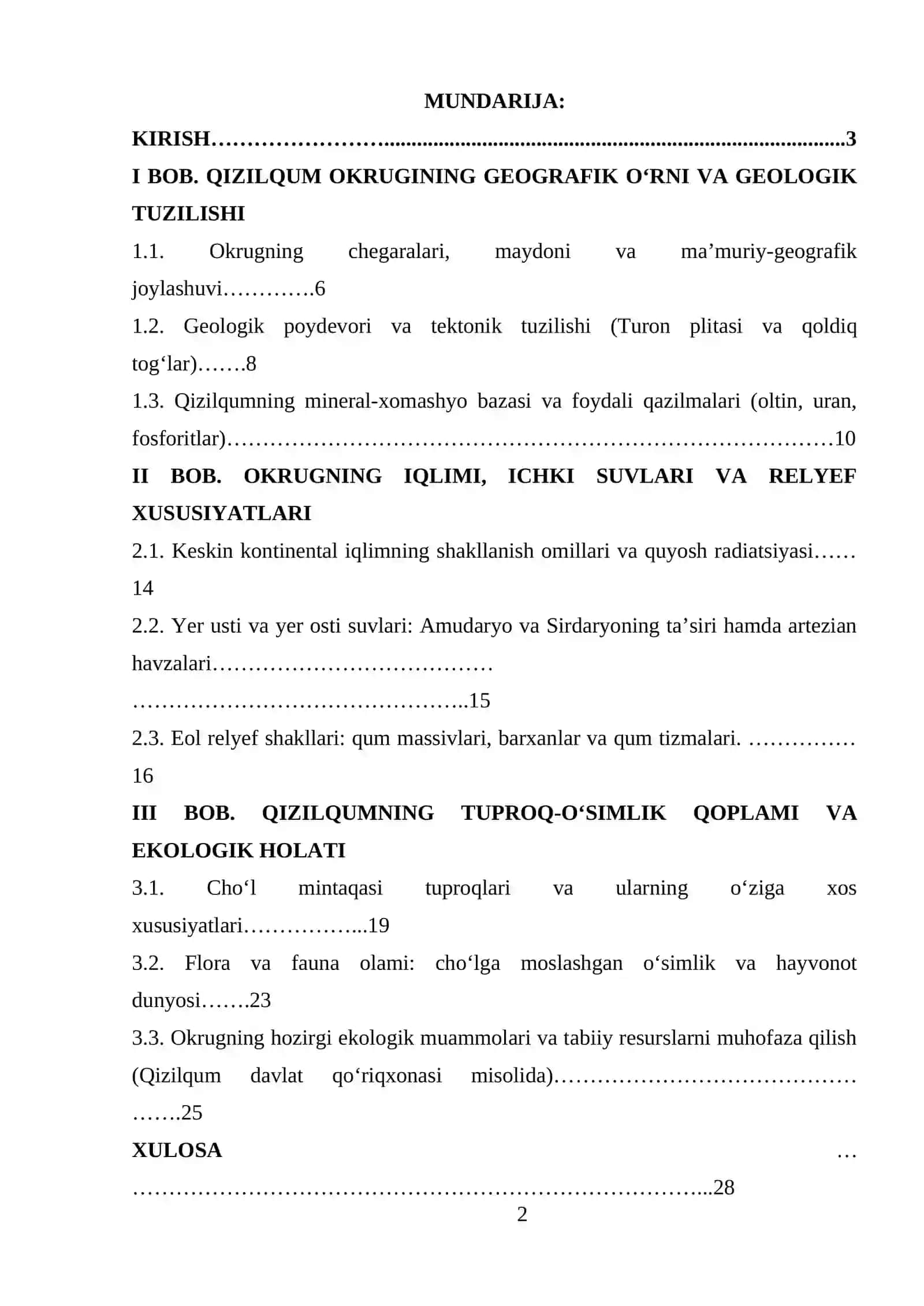 QIZILQUM TABIIY GEOGRAFIK OKRUGI 2