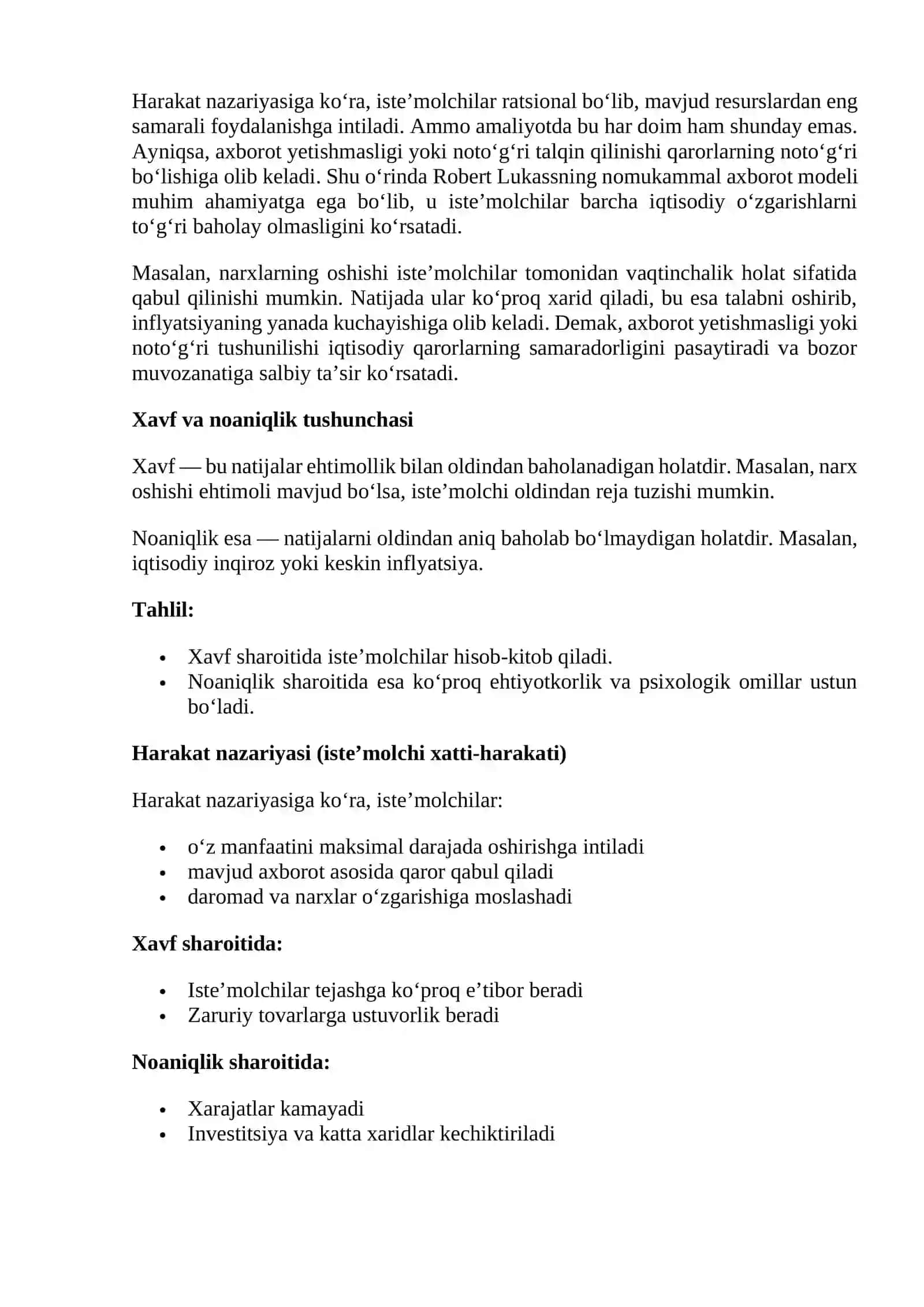 Dinamik Makroiqtisodiyot fanidan Esse 2