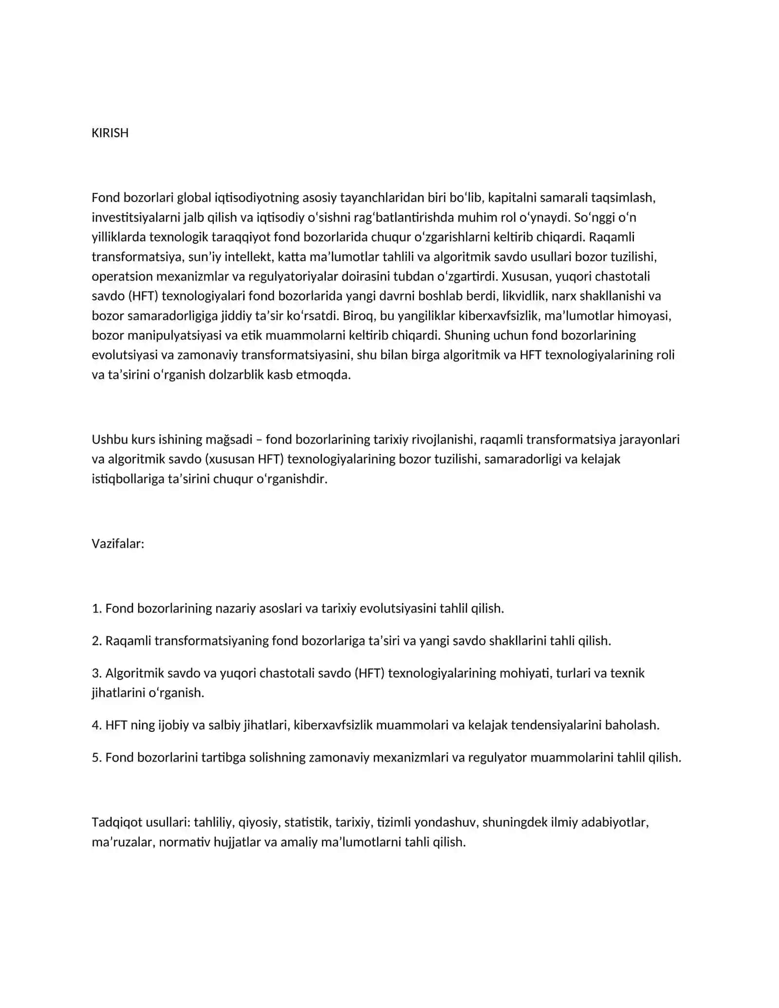 FOND BOZORLARI EVOLUTSIYASI VA ZAMONAVIY TRANSFORMATSIYA 2