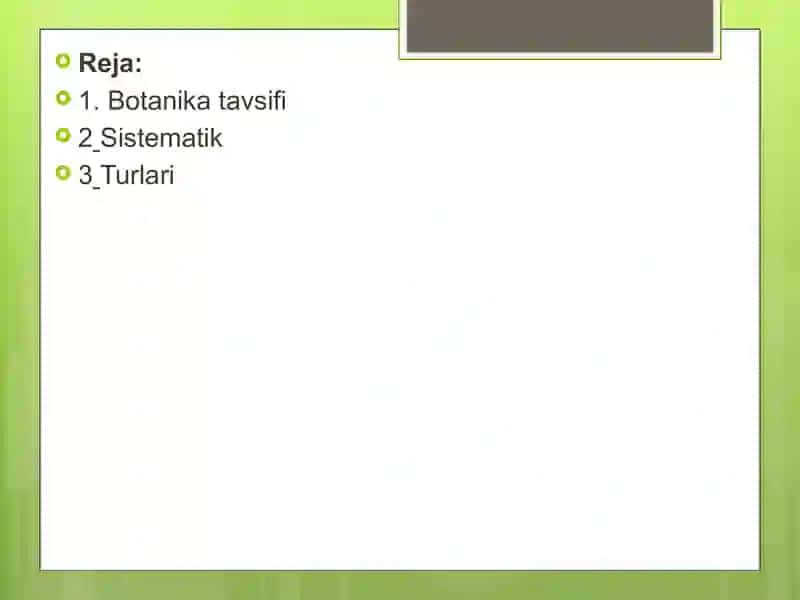 YASMIQ VA BURCHOQ DON SIFATI MORFOLOGIYASI YETISHTIRISH TEXNOLOGIYASI 2