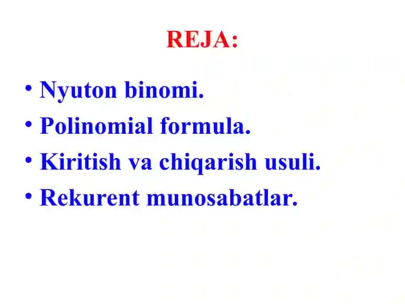 Nyuton binom 2