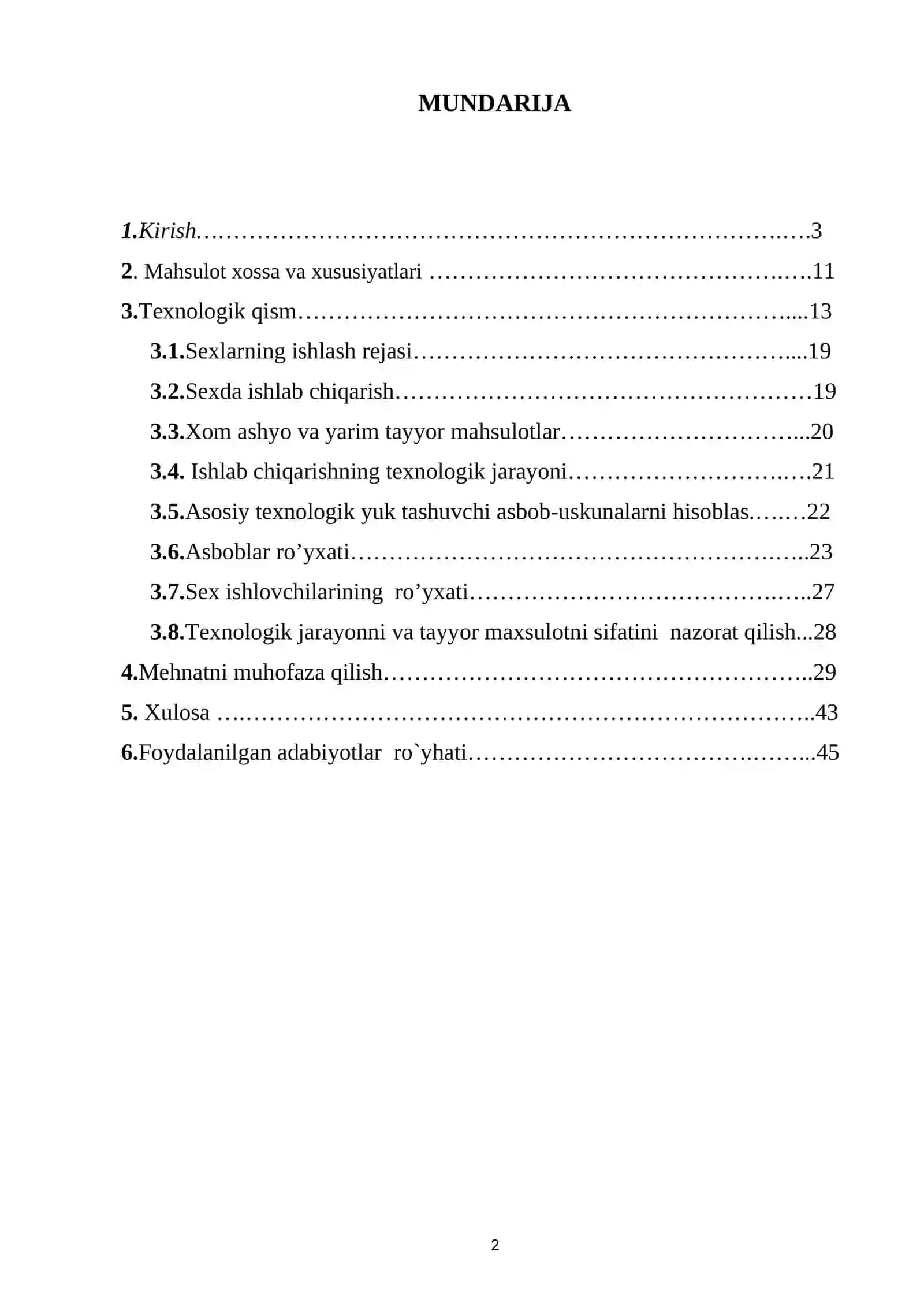 Mahsuldorligi yiliga 48500 tonna bo‘lgan gidratli ohak ishlab chiqarish korxonasini loyihalash. 2