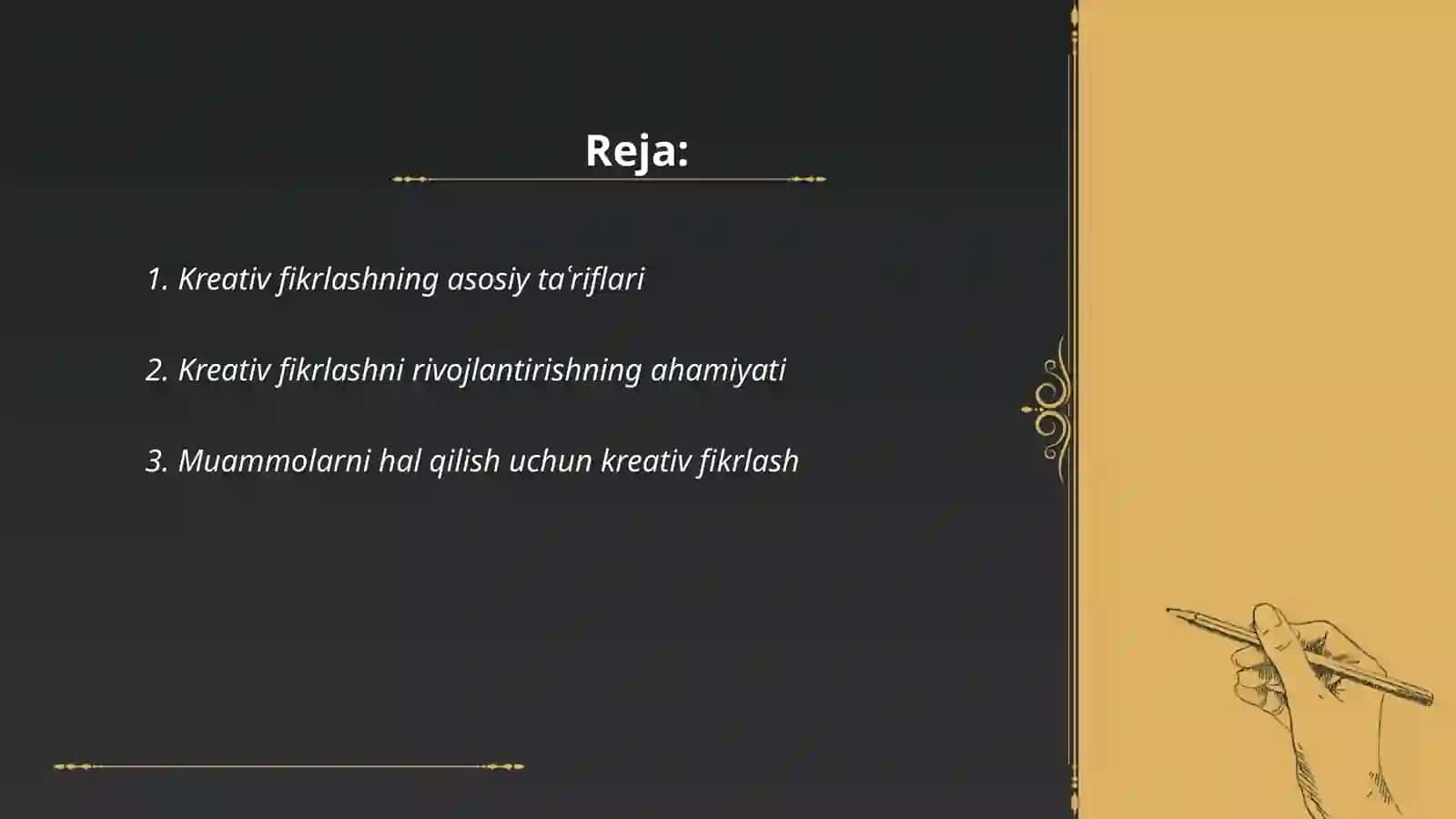 Kreativ fikirlash va uni ravojlantirish usullari 2