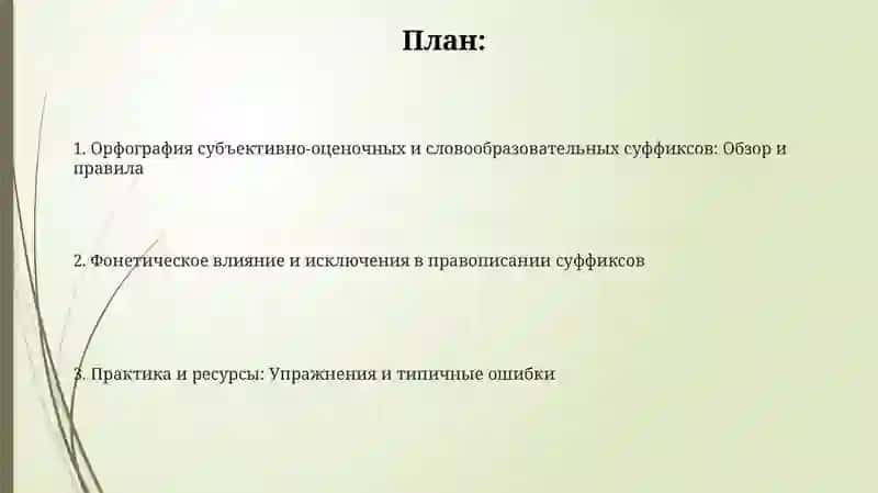 Правописание суффиксов 2