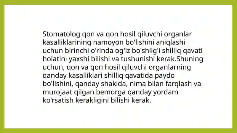 Bolalarda og'iz bo'shlig'i shilliq qavati 2