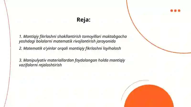 Mantiqiy fikrlashni shakllantirish tamoyillari 2