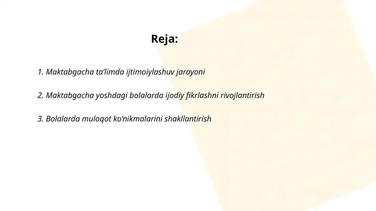 Maktabgacha yoshdagi bolalar bilan tashkil etiladigan ijtimoiy pedagogik muammolar 2
