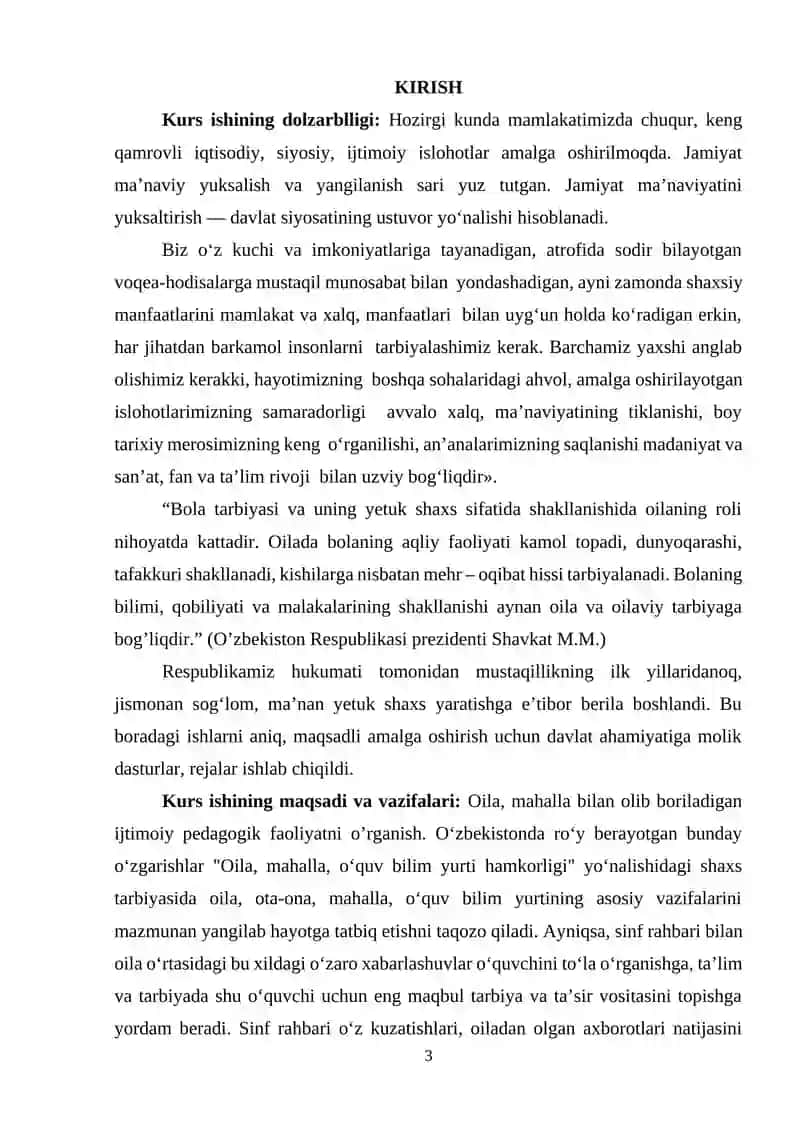 OILA, MAHALLA BILAN OLIB BORILADIGAN IJTIMOIY PEDAGOGIK FAOLIYAT 2