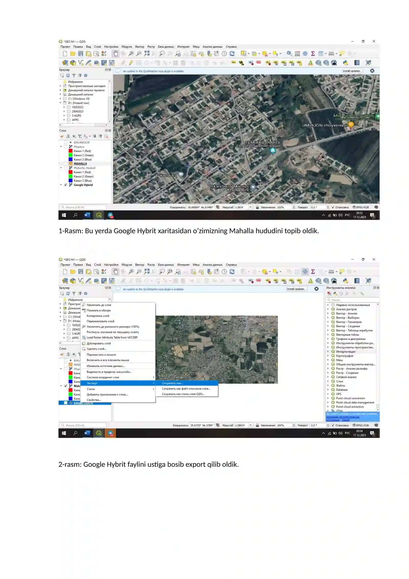 Geoaxborot texnalogiyalari 2