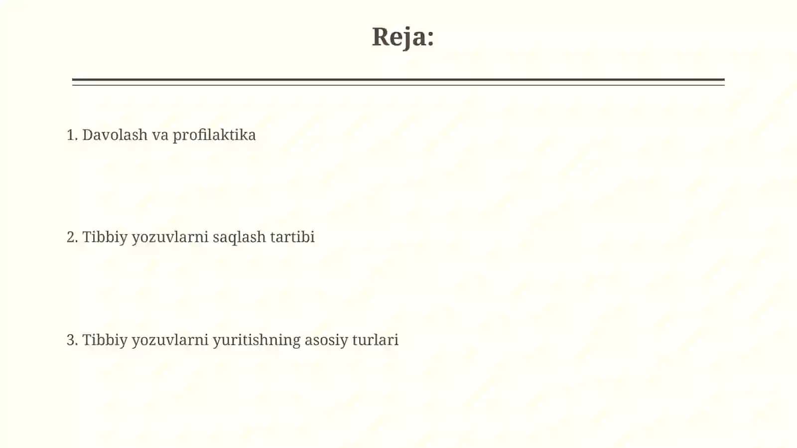 Davolash profilaktika asosiy turlar va tibbiy hujjatlar yuritish tartibi 2