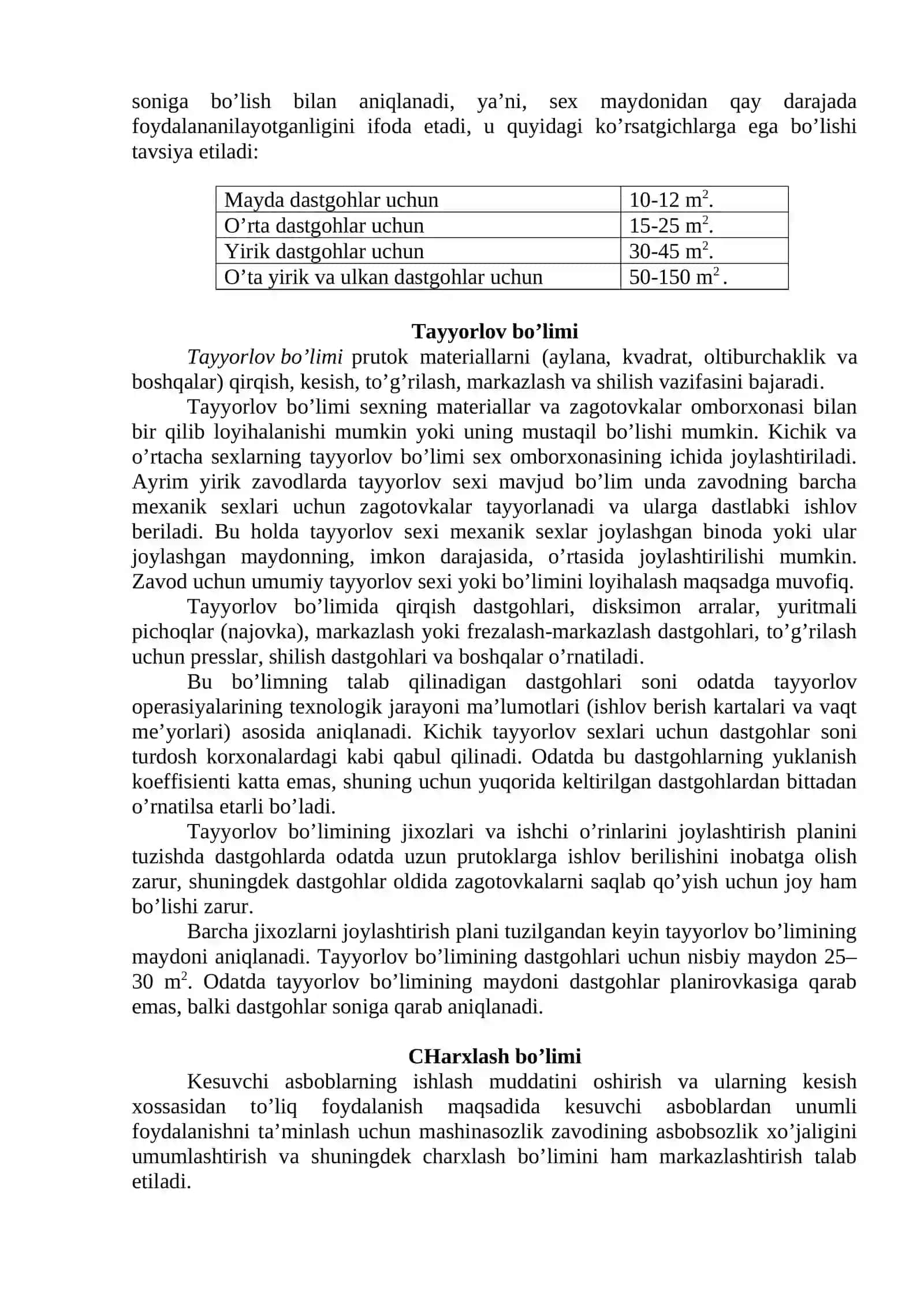 СЕХNING МАYDОNI O’LCHАMLАRINI АNIQLАSH 2
