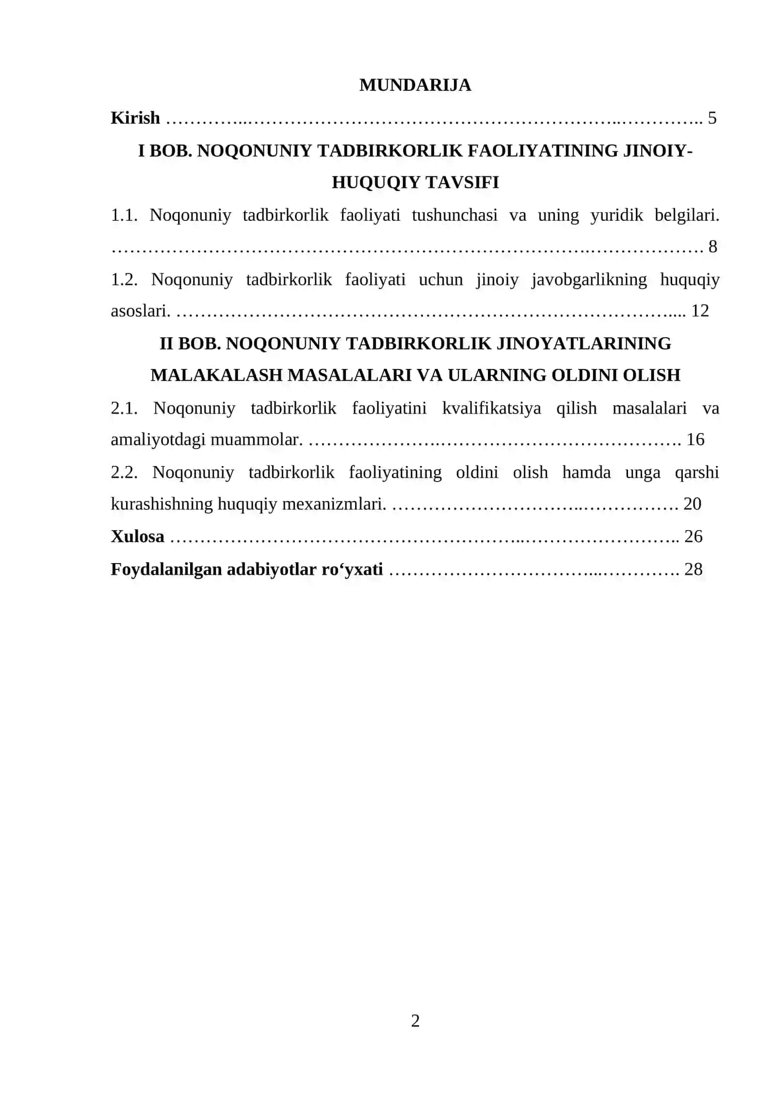 Noqonuniy tadbirkorlik 2
