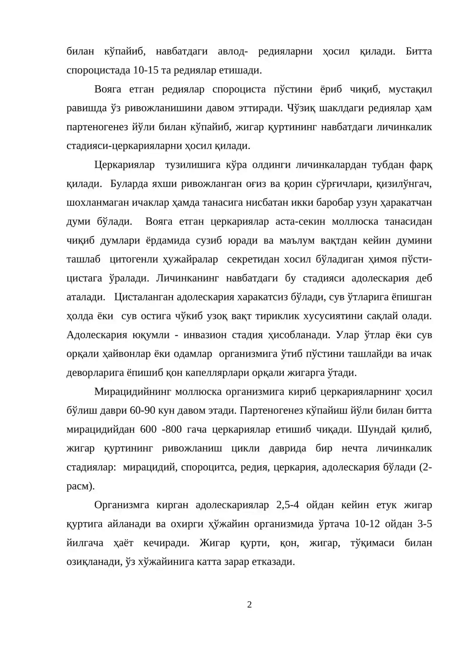Ясси чувалчанглар типи 2