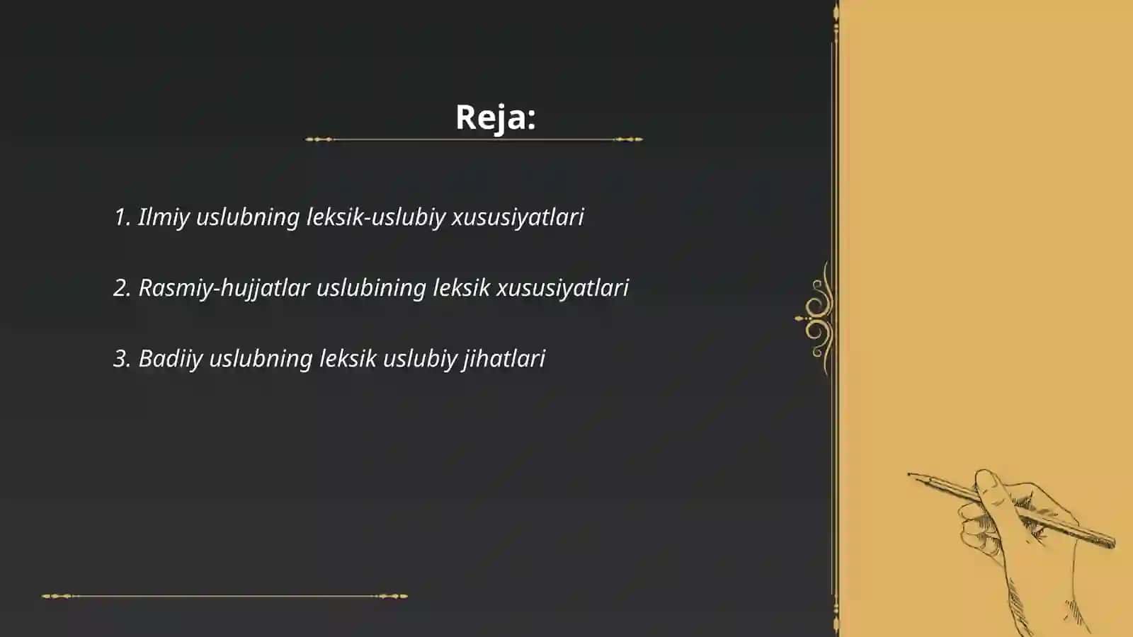 Nutq uslublari ularning leksik uslubiy xususiyatlari 2