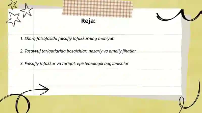 Sharq falsafasida falsafiy tafakur tariqayot bosqichlari 2