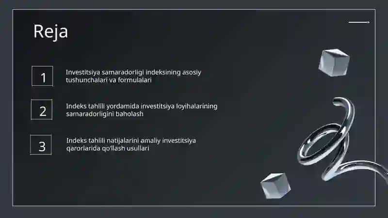 Investitsiyasamaradorligi indeksining asosiy tushunchalari 2