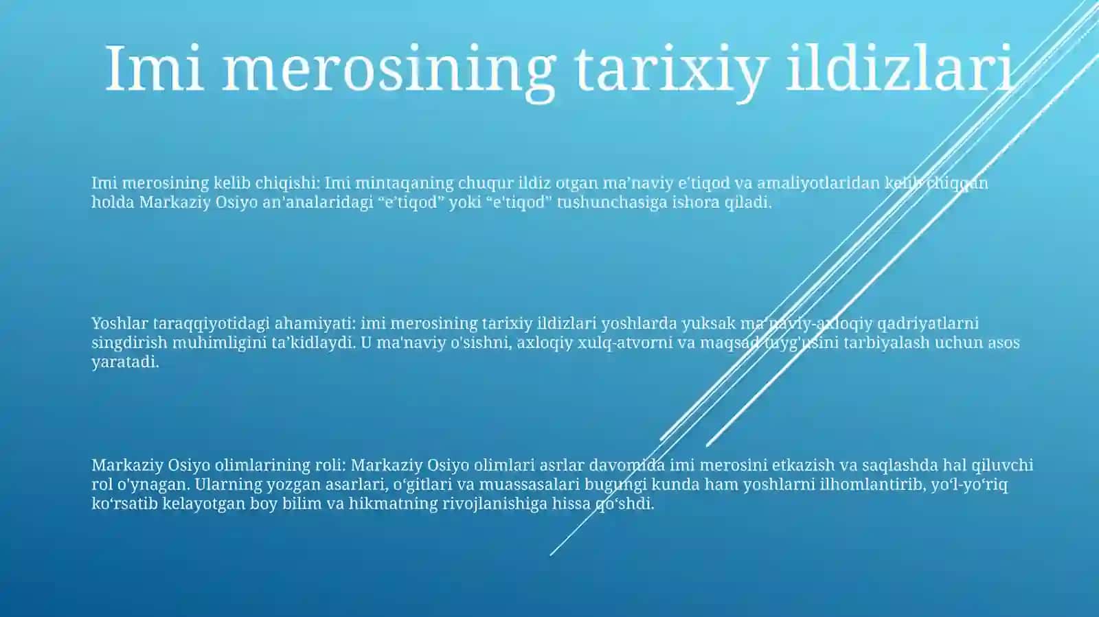 Yuksak Manaviyatli Yoshlarni Tayyorlashda O’Rta Osiya Allomlarining Imiy Merosining Ahamyati 2