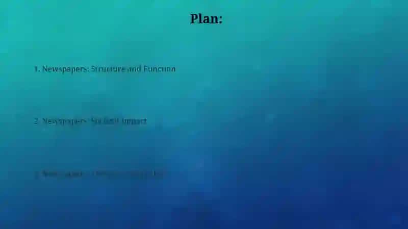 Newspapers: Structure and Function 2