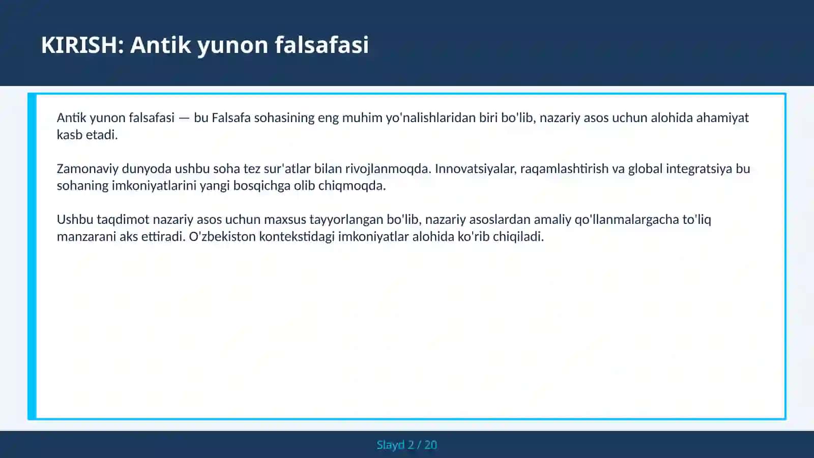 ANTİK YUNON FALSAFASI 2