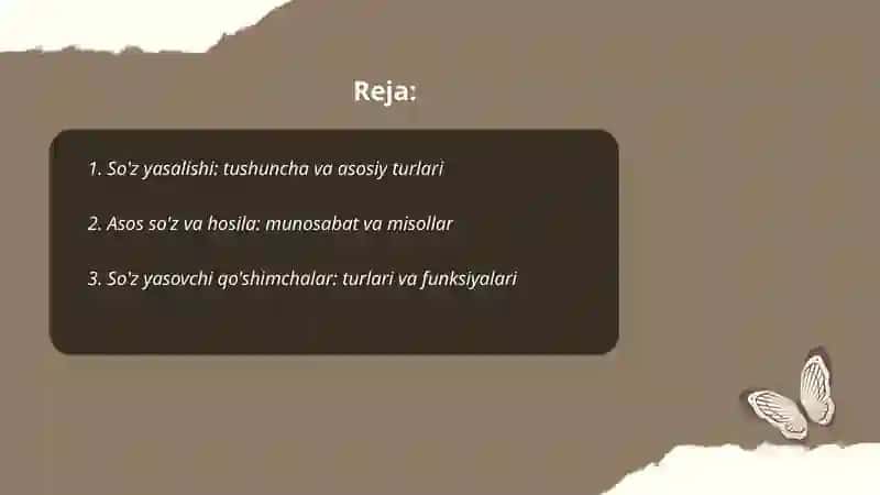 So'z yasalishi: tushuncha va asosiy turlari 2