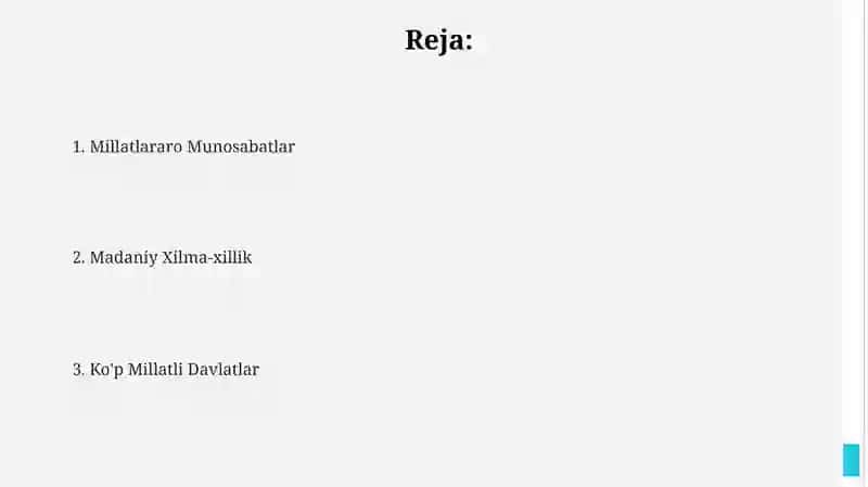 Ko'p millatlilikni rivojlantirish strategiyasi 2