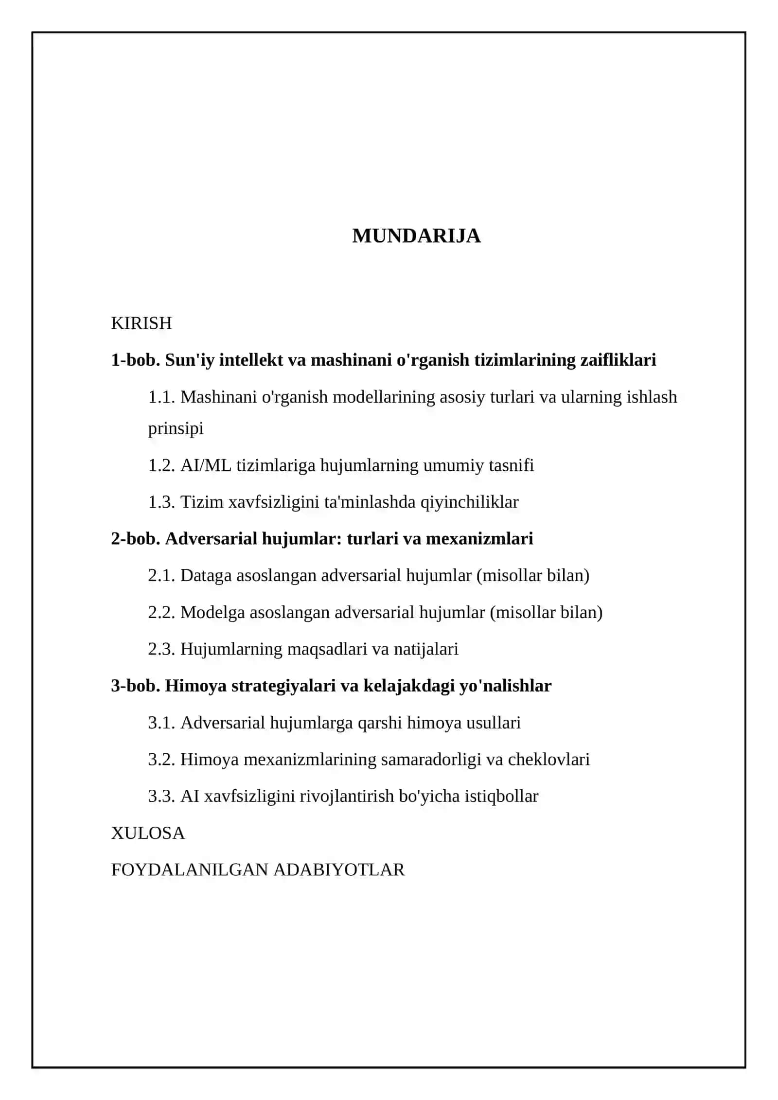 AI/ML tizimlariga hujumlar:adversarial attacks 2