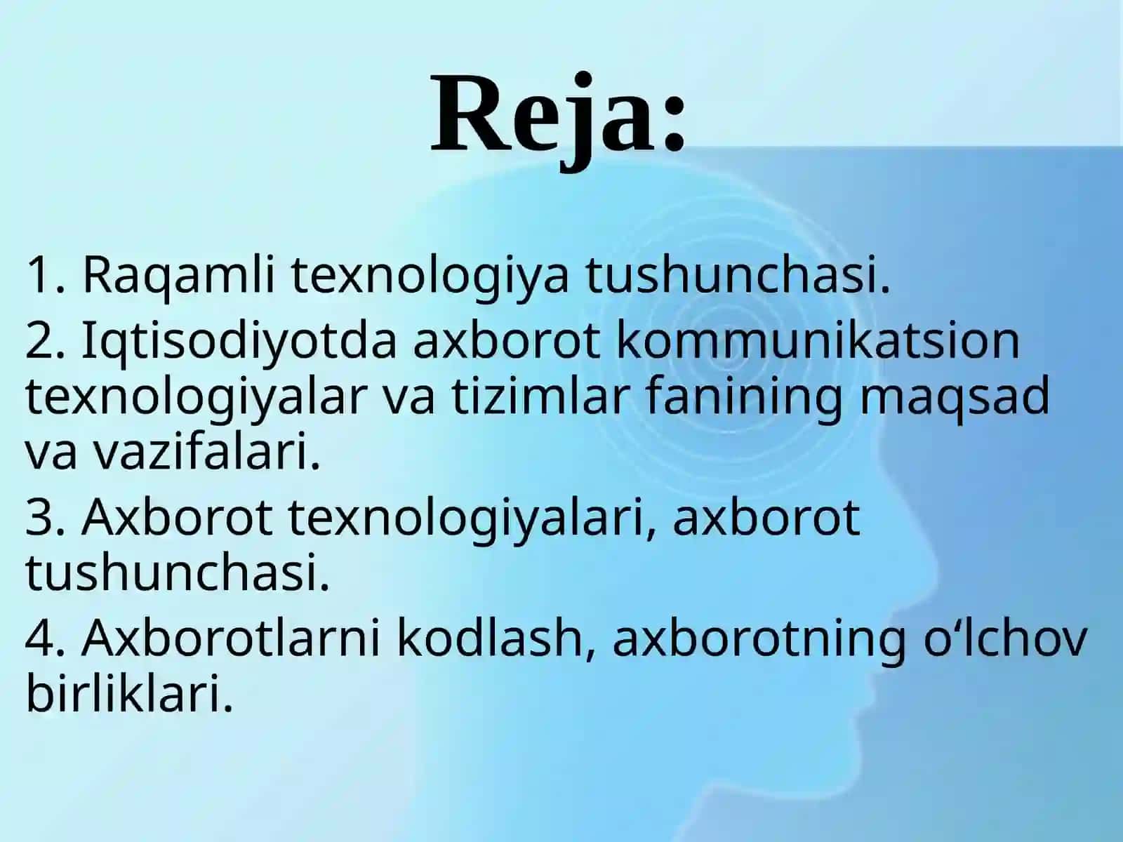 Iqtisodiyotda axborot kommunikatsion texnologiyalari va tizimlar fanining predmeti, maqsadi va vazifalari 2