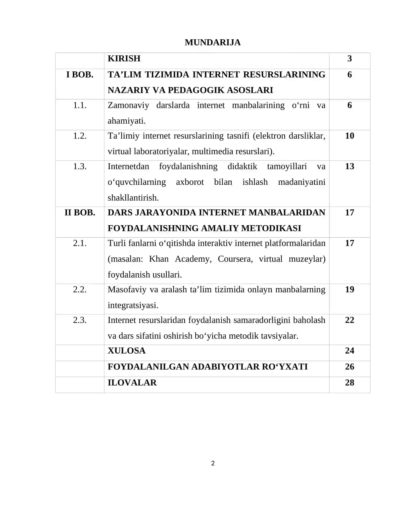 TA'LIM TIZIMIDA INTERNET RESURSLARINING NAZARIY VA PEDAGOGIK ASOSLARI 2