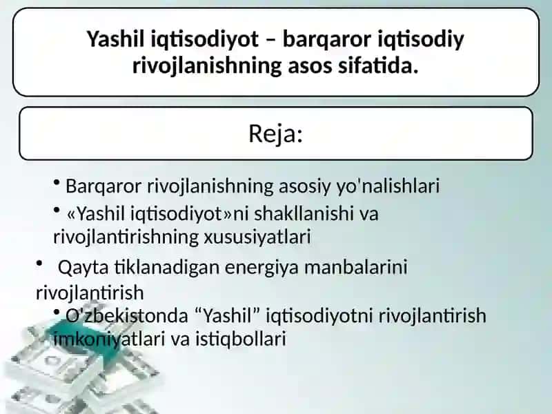 TARAQQIYOT VA “YASHIL” IQTISODIYOT 2