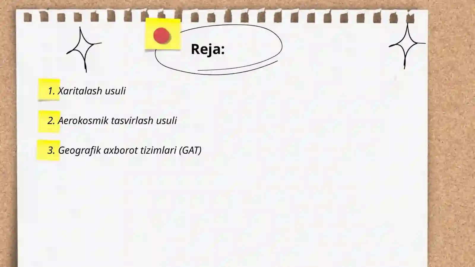 Geografiyada qo‘llaniladigan tadqiqot usullari 2