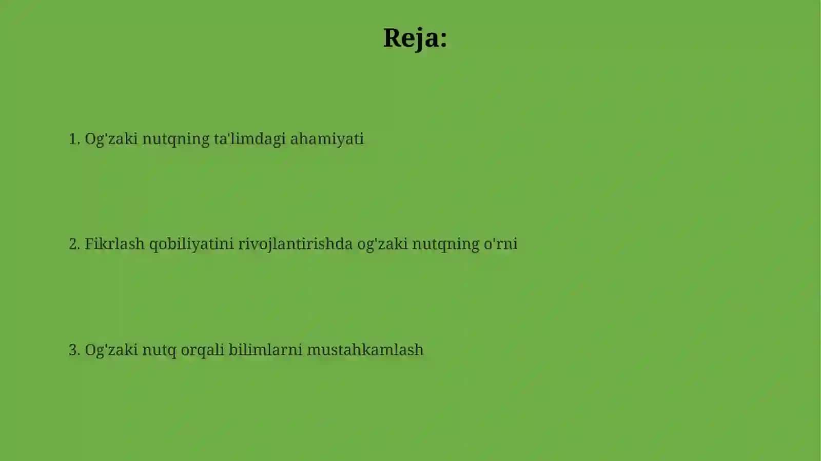 Yozma nutqning dars jaroyonidagi urni 2