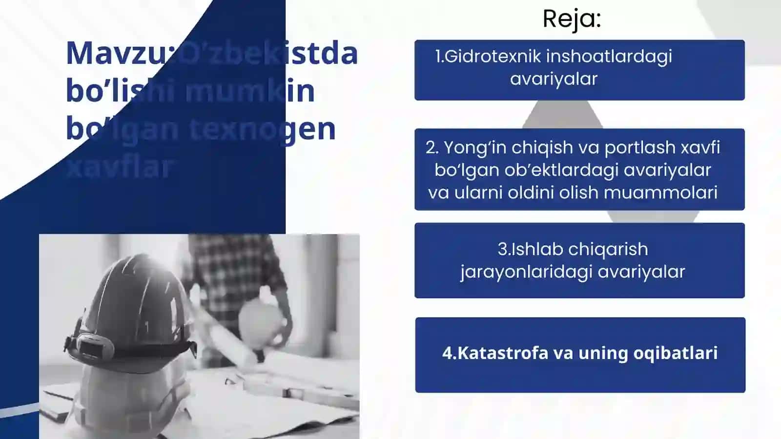 O‘zbekistonda bo‘lishi mumkin bo‘lgan texnogen xavflar 2