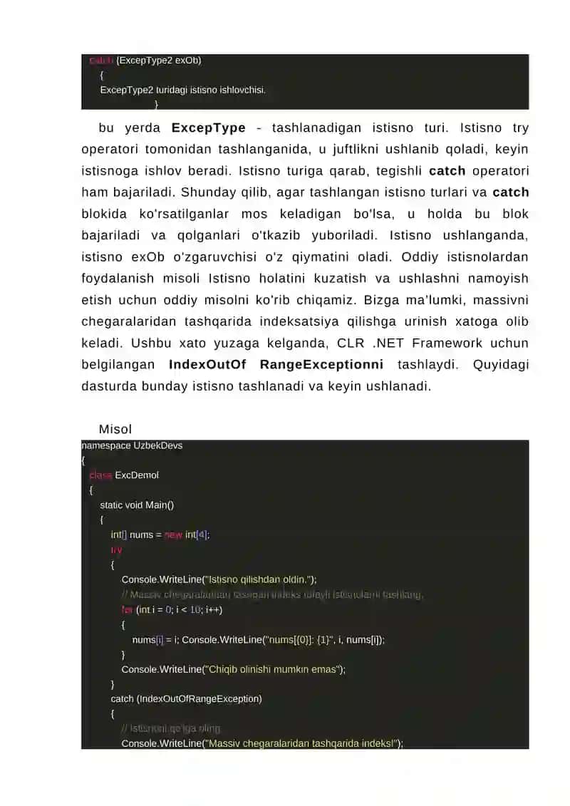 Istisnolar 2