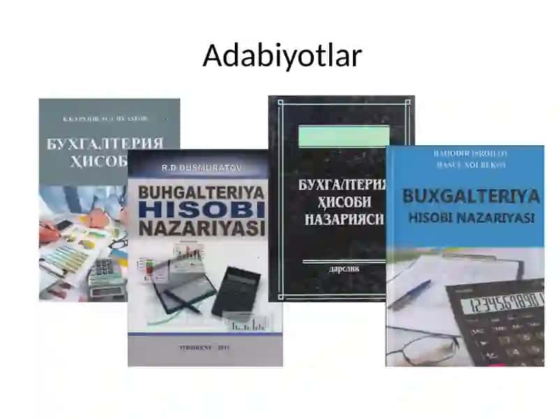 Бухгалтерия ҳисобининг счётлари ва унинг тузилиши 2