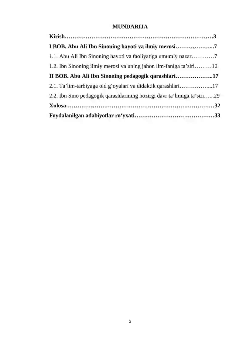 Abu Ali Ibn Sinoning pedagogik qarashlari 2