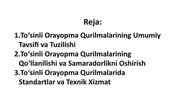 Toʻsinli Orayopma Qurilmalari 2