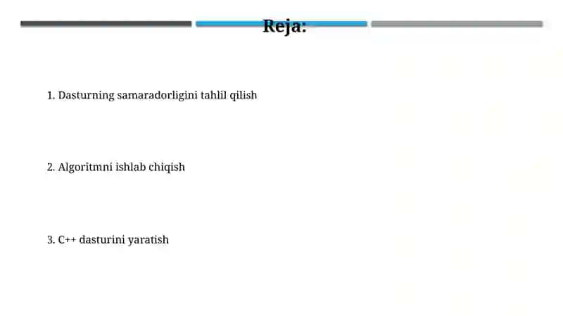 Kodni optimallashtirish 2