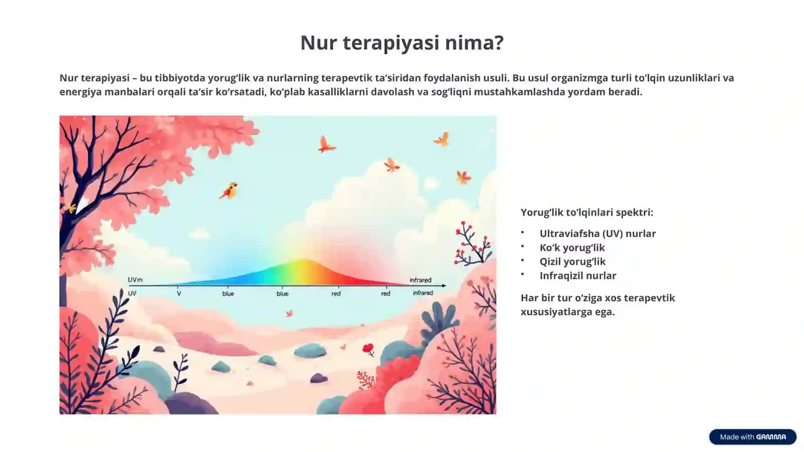 Nur terapiyasi fizik va texnaik asoslari 2