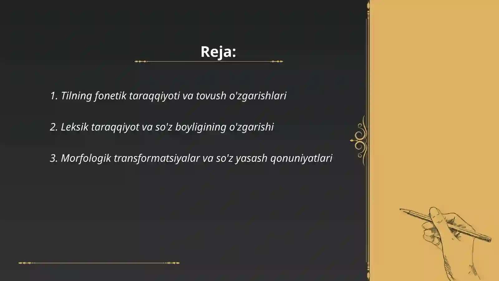 Tilning taraqqiyot qonuniyatlari 2