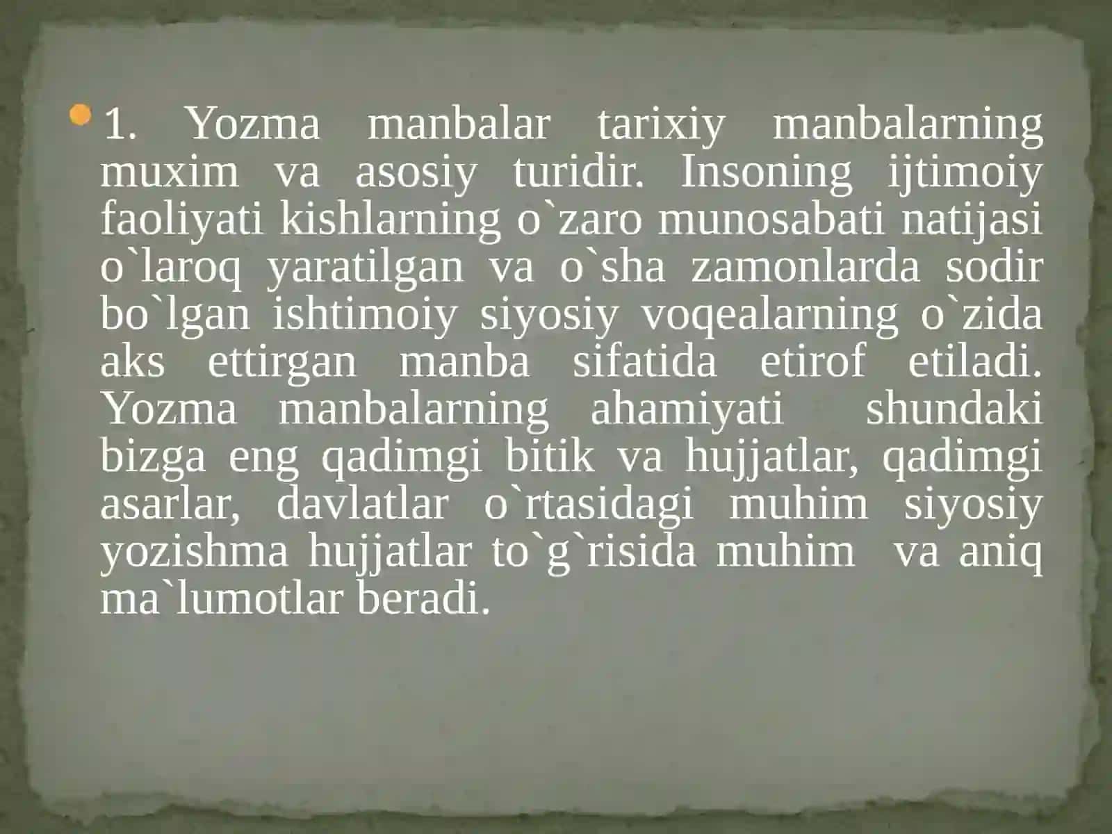 Manbashunoslik fanining predmeti, maqsadi va vazifalari 2