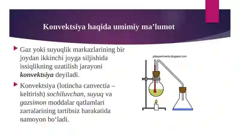 Suyuqlikning tabiiy va majburiy oqimida konvektiv issiqlik almshinuvi 2