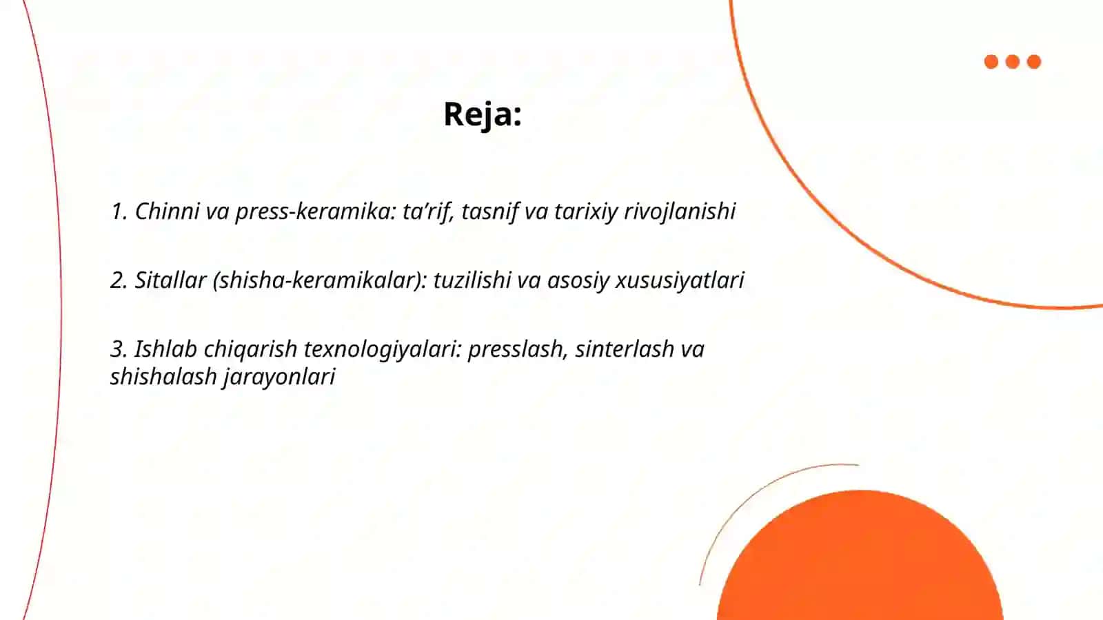 Chinni va press-keramika: taʼrif, tasnif va tarixiy rivojlanishi 2