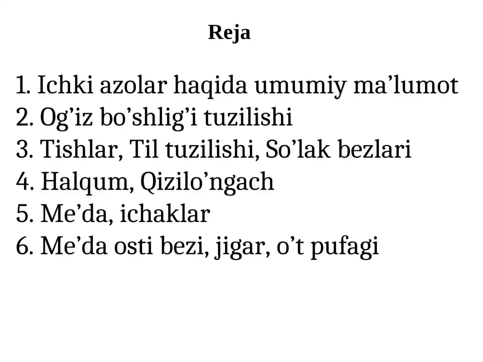 Ovqat hazm qilish 2