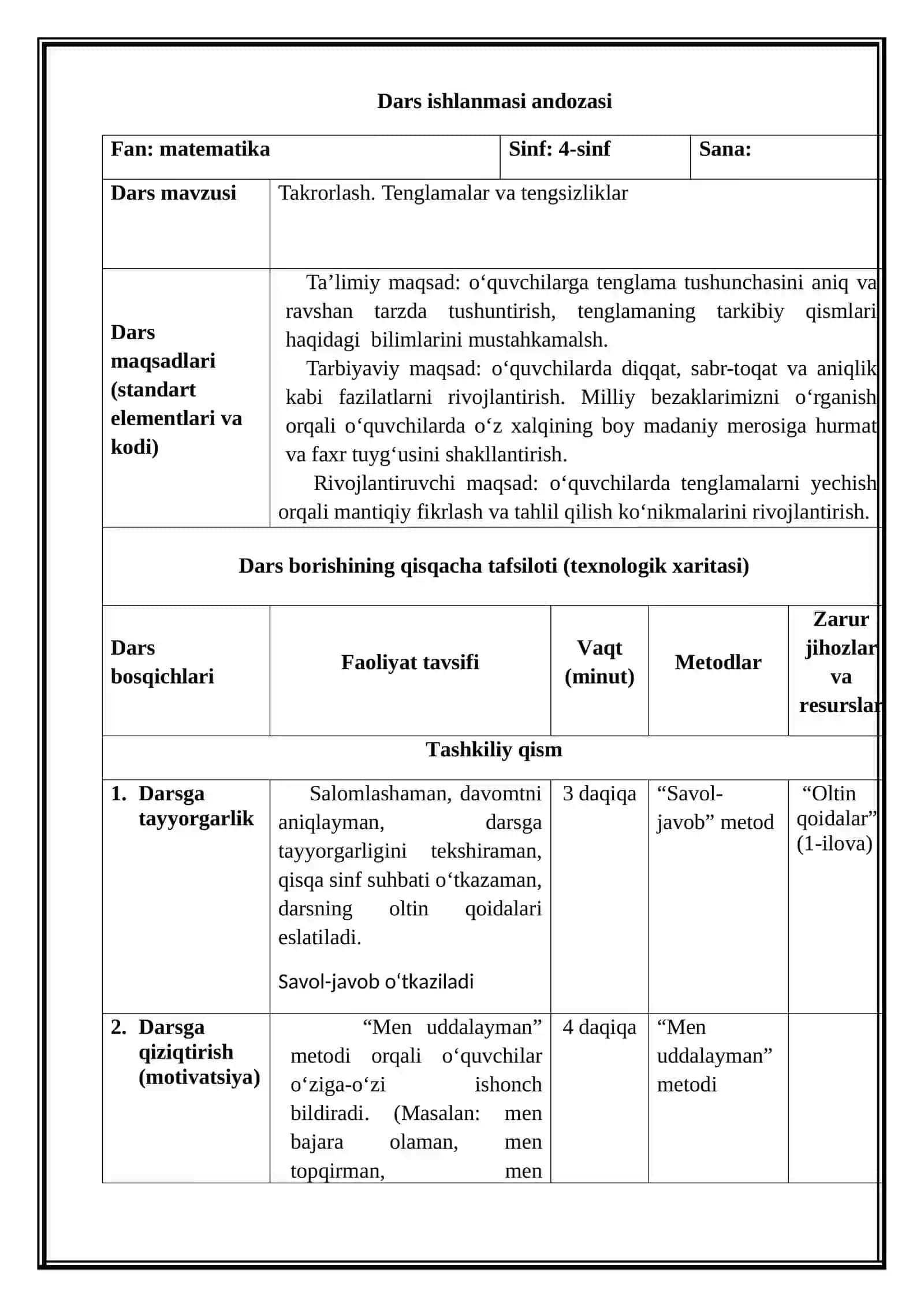 Tenglamalar va tengsizliklar 2