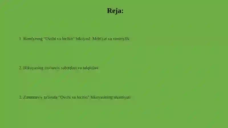 J.Rumiyning"Ovchivalochin"rivoyatiningmohiyativauningtarbiyaviyahamiyati 2