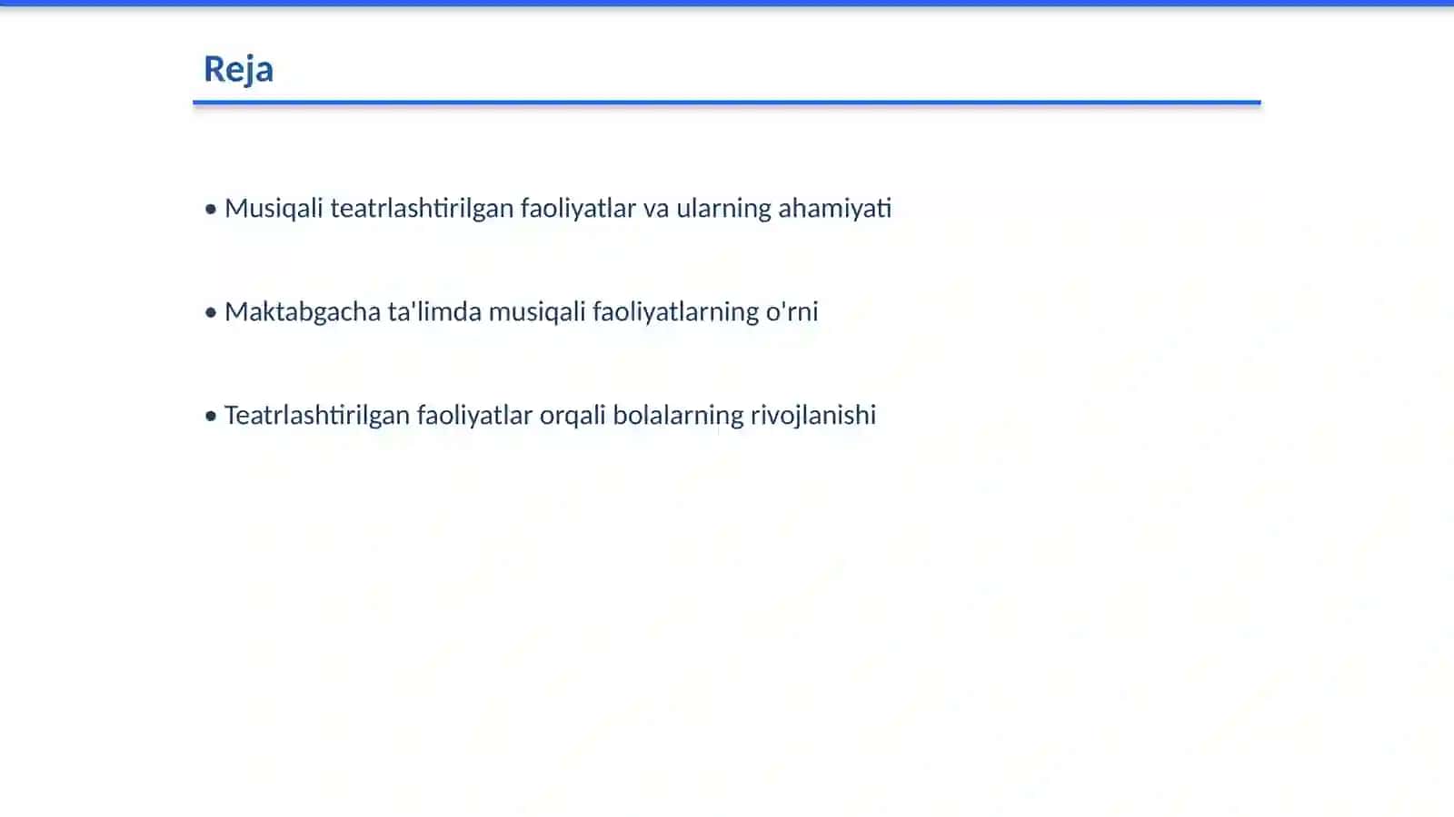Maktabgacha ta'limdagi musiqali teatrlashtirilgan faoliyatlarni tashkil etish 2