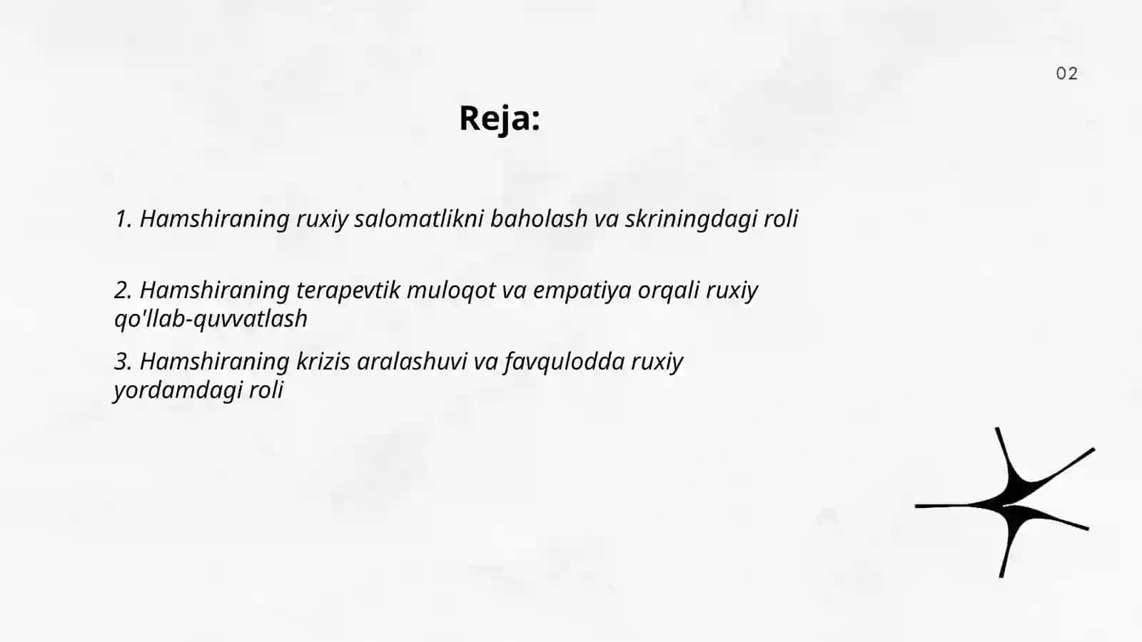 Ruxiy salomatlikni himoya qilishda hamshiraning o'rni 2