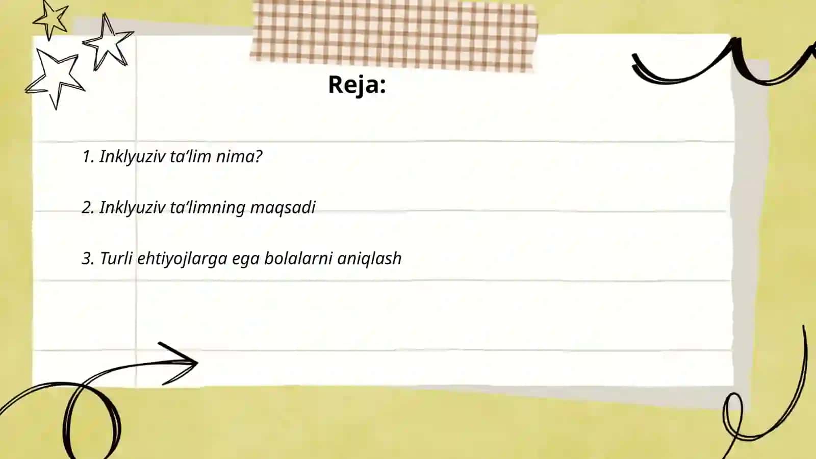 Inklyuziv taʼlimga jalb qilish bosqichlari 2