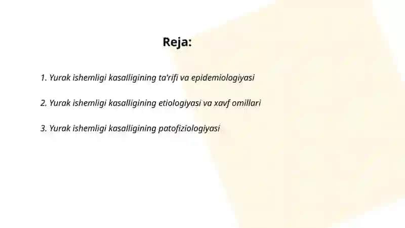 Yurak ishimligi kasalligi 2