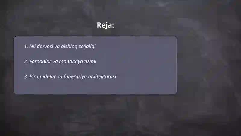 Qadimgi Misr madaniyati 2